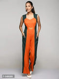 RANJ women's Color Block Sleeveless maxi Jumpsuit.