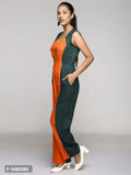 RANJ women's Color Block Sleeveless maxi Jumpsuit.