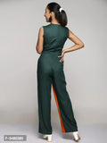 RANJ women's Color Block Sleeveless maxi Jumpsuit.